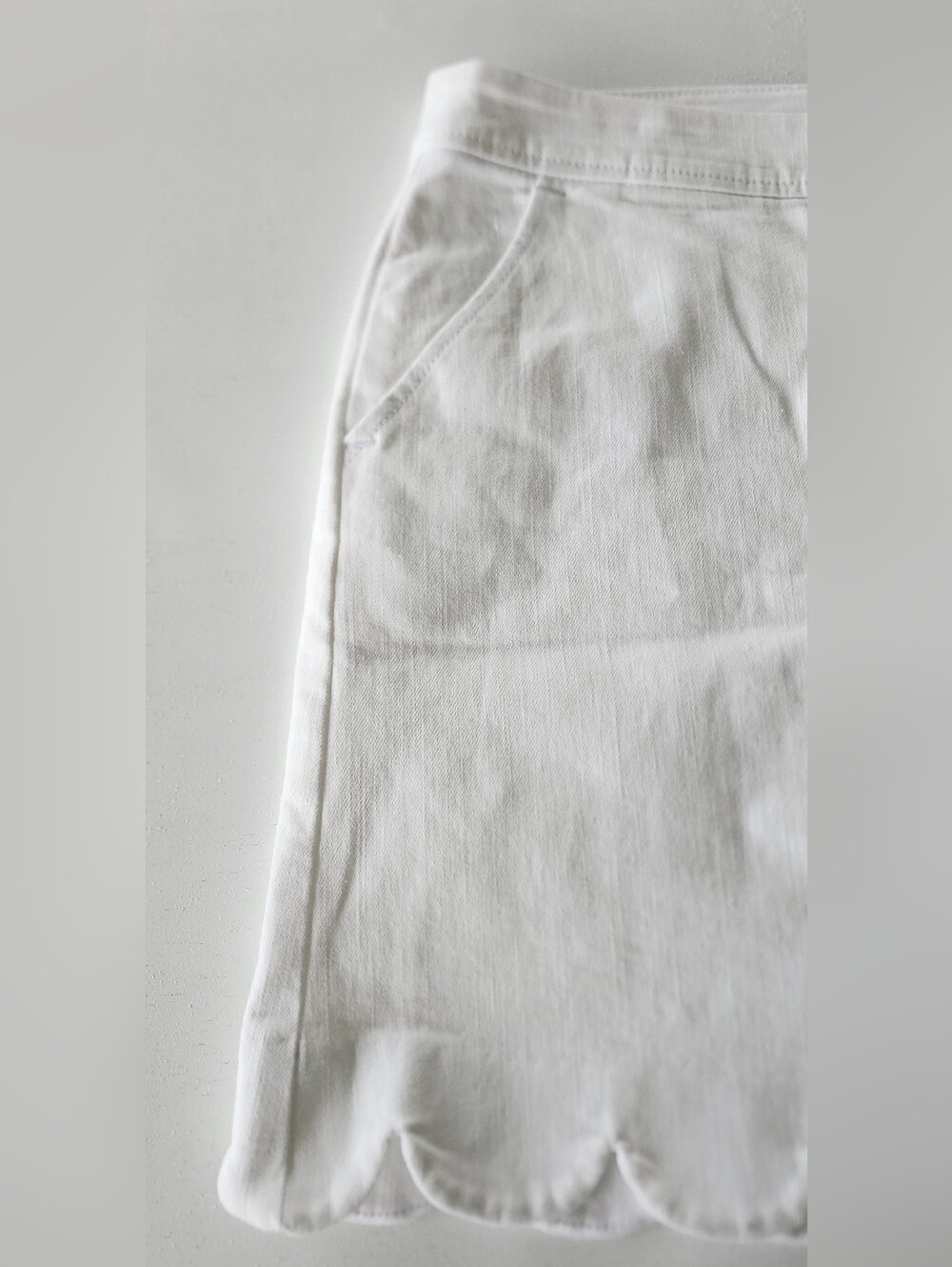 Lilly Pulitzer White Scallop-Hem Mini Skirt - Picture 7 of 11